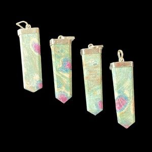 Ruby fuchsite pendant